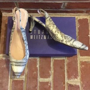 Stuart Weitzman Natural Ombré Ayers Twiggy Slings